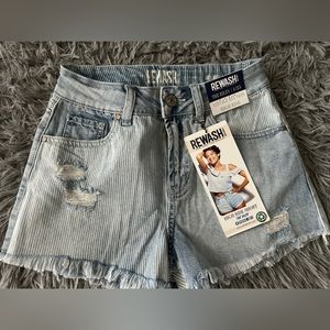 Ripped High Rise Short - Rewash - Jeans - NEW